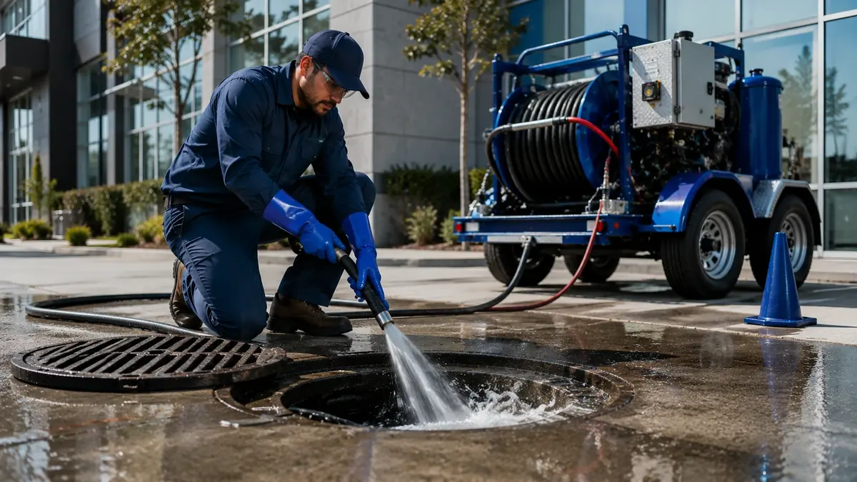 Commercial Hydro Jet Drain Cleaning in Placentia
