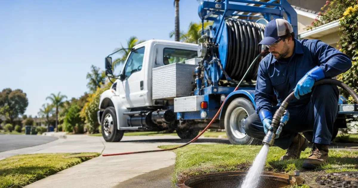 Hydro jet sewer cleaning Placentia