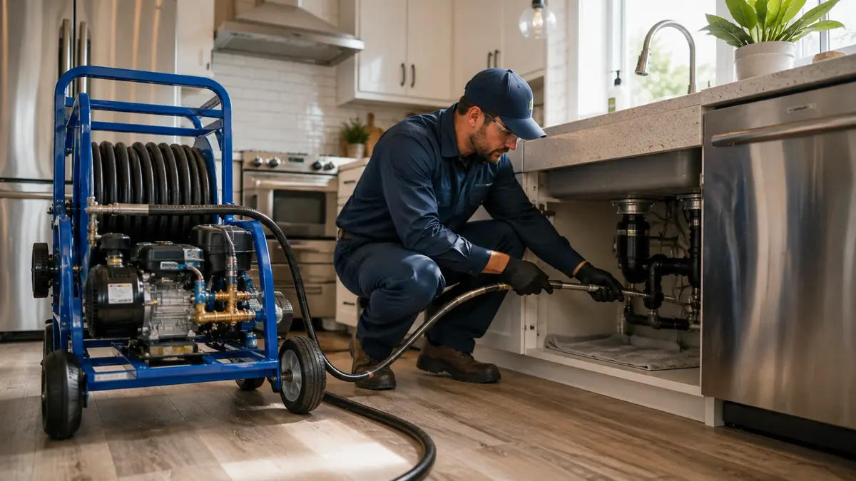 Kitchen Drain Hydro Jetting in Placentia