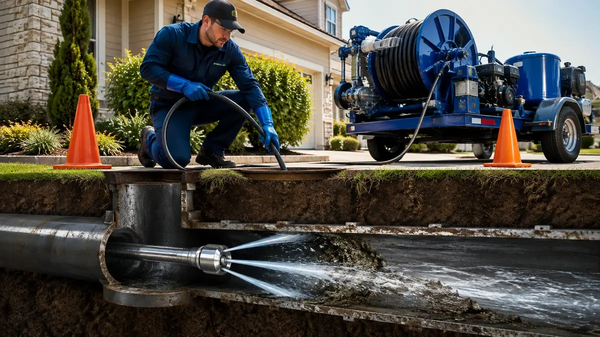 Main Sewer Line Hydro Jet Cleaning in Placentia